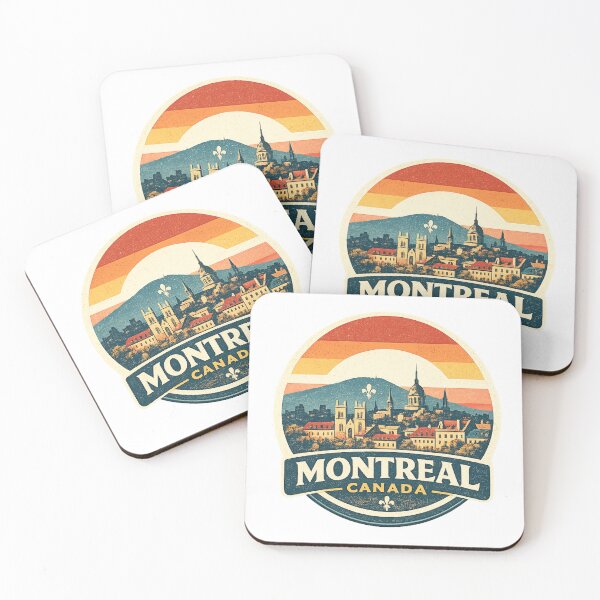 Item preview, Montreal Canada Vintage Skyline T-Shirt – Mount Royal Retro Sunset Travel Graphi designed and sold by Globalcitytees.