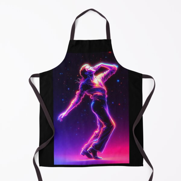 Item preview, M J Dance King Neon Glow Dynamic Art designed and sold by ExploreAura Studio.