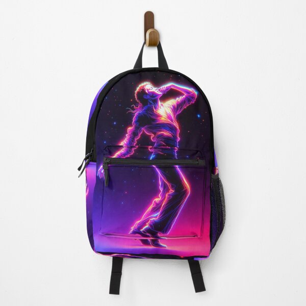 Item preview, M J Dance King Neon Glow Dynamic Art designed and sold by ExploreAura Studio.
