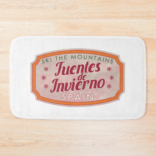 Item preview, Fuentes de Invierno, Spain, La Cordillera Cantábrica, Ski, textured skiing badge designed and sold by Wanderful-roads.