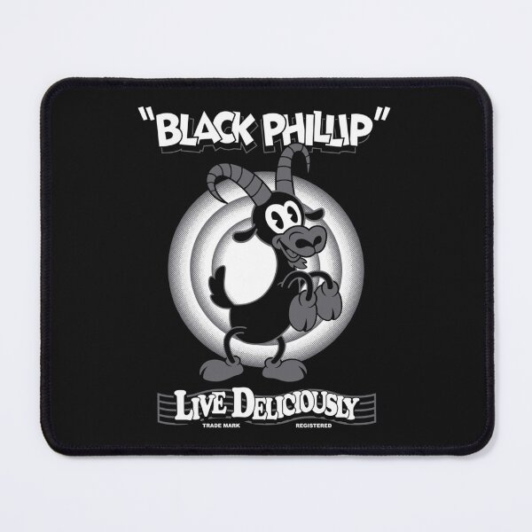 Item preview, Black Phillip - Vintage Cartoon - Witch - Goth Occult - Live Deliciously designed and sold by thejunkjack.