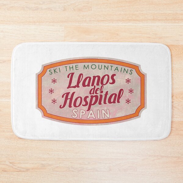 Item preview, Llanos del Hospital, Spain, Los Pirineos, Ski, textured skiing badge designed and sold by Wanderful-roads.