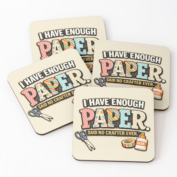 Item preview, I Have Enough Paper – Funny Crafting Quote Design designed and sold by blankTeeShirt.