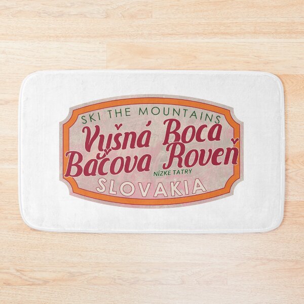 Item preview, Vyšná Boca - Bačova roveň, Slovakia, Nízke Tatry, Ski, textured skiing badge designed and sold by Wanderful-roads.
