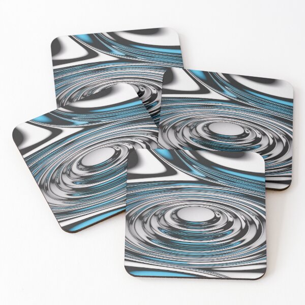 Item preview,  Y2K Chrome Ripple Pattern – Futuristic Metallic Liquid Geometry Seamless Design designed and sold by Tamas Das.