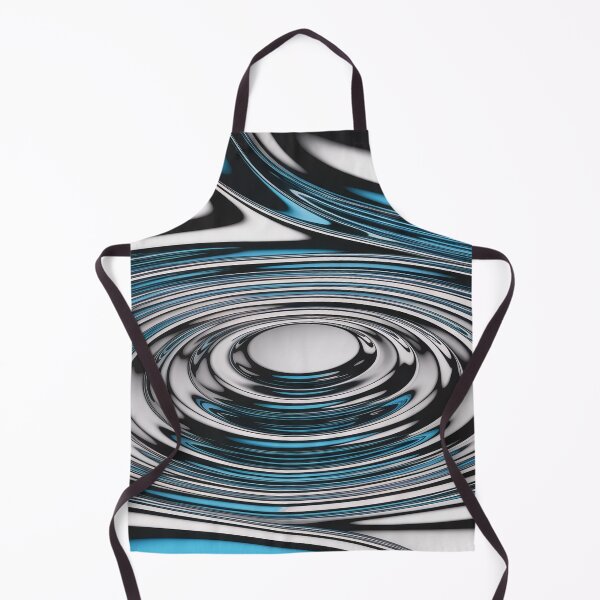 Item preview,  Y2K Chrome Ripple Pattern – Futuristic Metallic Liquid Geometry Seamless Design designed and sold by Tamas Das.