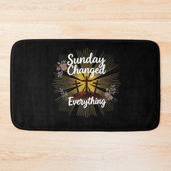 Item preview, Sunday Changed Everything – Christian Easter Resurrection Cross Faith Design designed and sold by Kingdom Warrior Tribe .
