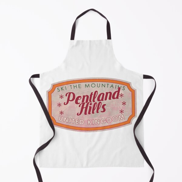 Item preview, Pentland Hills, United Kingdom, West Lothian, Ski, textured skiing badge designed and sold by Wanderful-roads.