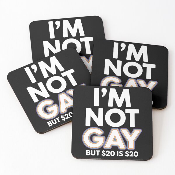 Item preview, I’m Not Gay But $20 is $20 American Flag designed and sold by FaithAbbott.