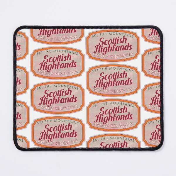 Item preview, Scottish Highlands, United Kingdom, Scotland, Ski, textured skiing badge designed and sold by Wanderful-roads.