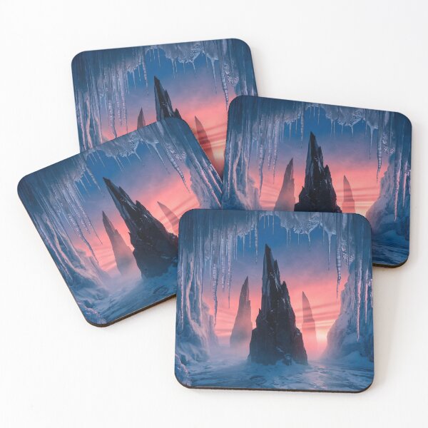Item preview, Mood Light Over Frozen Spires In Ice Cave designed and sold by Vista Atelier.
