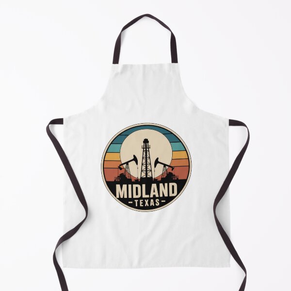 Item preview, Midland Texas: Retro Oilfield Sunset Emblem designed and sold by CircinusStore.