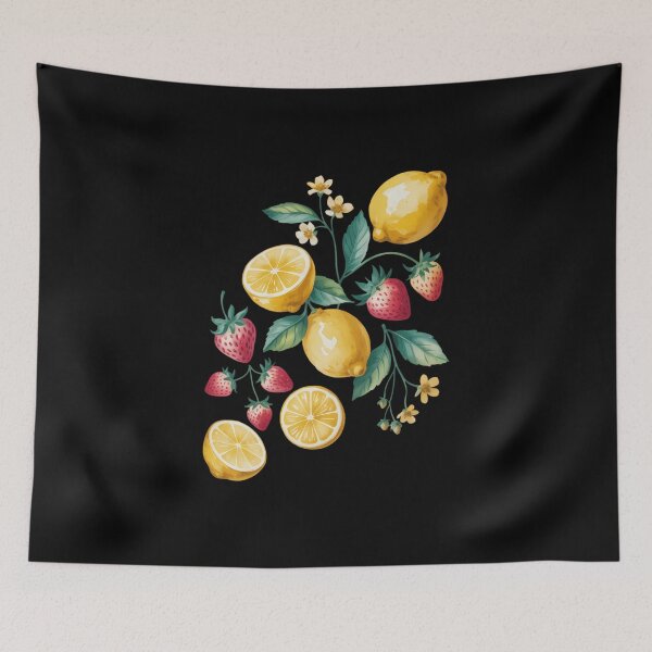 Item preview, Lemon Strawberry Aesthetic Fruit Cottagecore Lemon Fruit designed and sold by FaithAbbott.