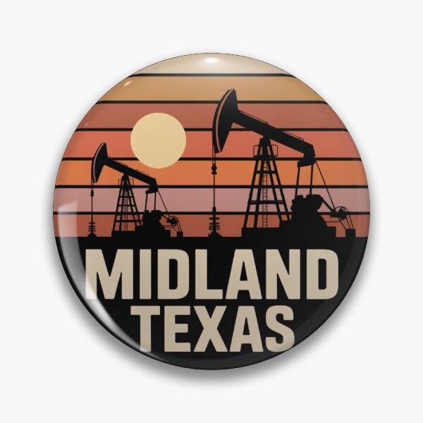 Item preview, Midland Texas: Sunset Pumpjack Silhouette designed and sold by CircinusStore.