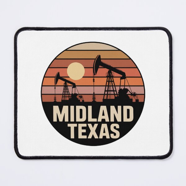 Item preview, Midland Texas: Sunset Pumpjack Silhouette designed and sold by CircinusStore.