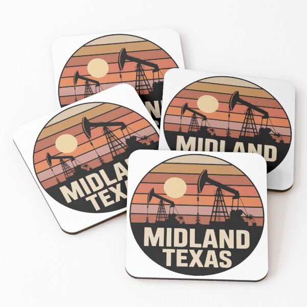 Item preview, Midland Texas: Sunset Pumpjack Silhouette designed and sold by CircinusStore.