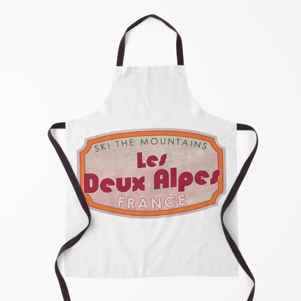 Item preview, Les Deux Alpes, France, Alpes du Nord, Ski, textured skiing badge designed and sold by Wanderful-roads.
