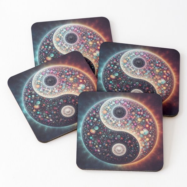 Item preview, Nebula Fractal Yin Yang designed and sold by Sybille-Yates.