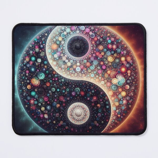 Item preview, Nebula Fractal Yin Yang designed and sold by Sybille-Yates.