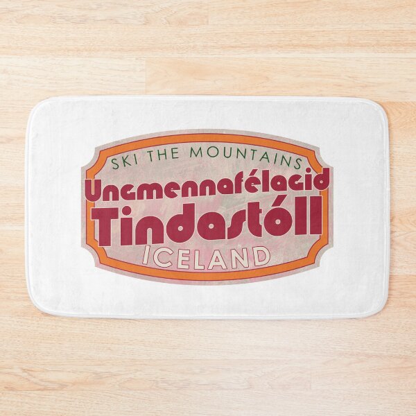 Item preview, Ungmennafélagið Tindastóll, Iceland, Sauðárkrókur, Ski, textured skiing badge designed and sold by Wanderful-roads.