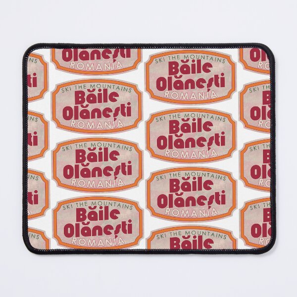 Item preview, Băile Olăneşti, Romania, Ski, textured skiing badge designed and sold by Wanderful-roads.