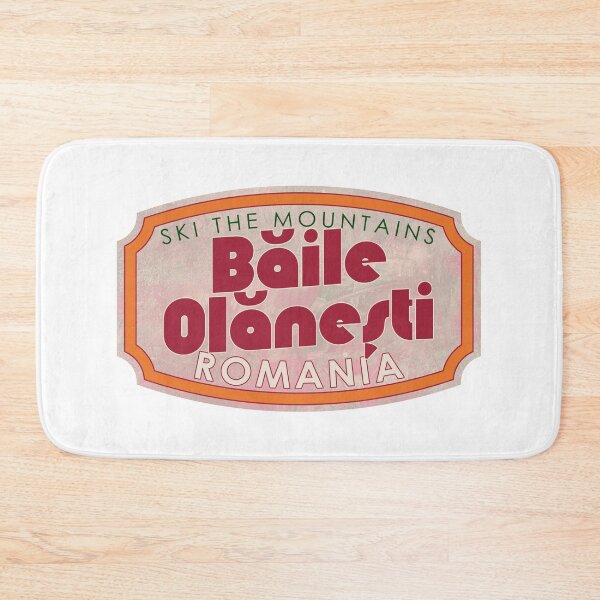 Item preview, Băile Olăneşti, Romania, Ski, textured skiing badge designed and sold by Wanderful-roads.