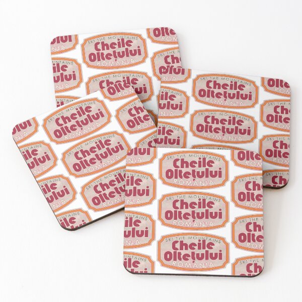 Item preview, Cheile Olteţului, Romania, Ski, textured skiing badge designed and sold by Wanderful-roads.