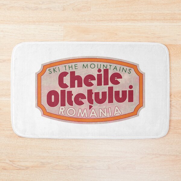 Item preview, Cheile Olteţului, Romania, Ski, textured skiing badge designed and sold by Wanderful-roads.