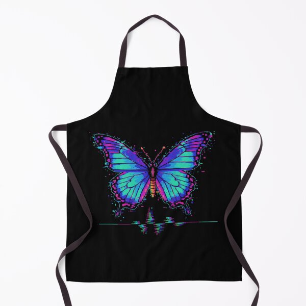 Item preview, Pixel Art Butterfly CRT Glitch Cyber-Vintage designed and sold by FiveBlessings.