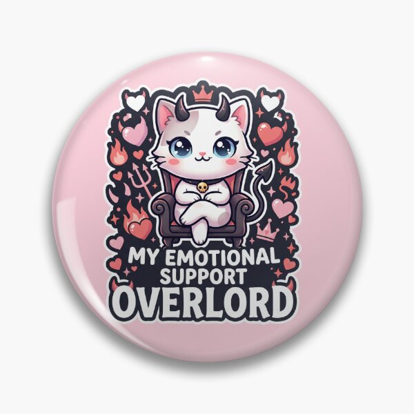 Item preview, My Emotional Support Overlord - Cute Devil Cat designed and sold by ARTNagashART.