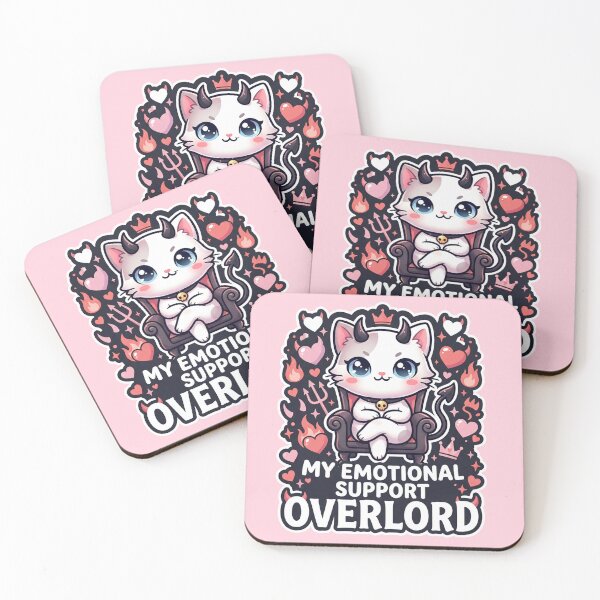 Item preview, My Emotional Support Overlord - Cute Devil Cat designed and sold by ARTNagashART.