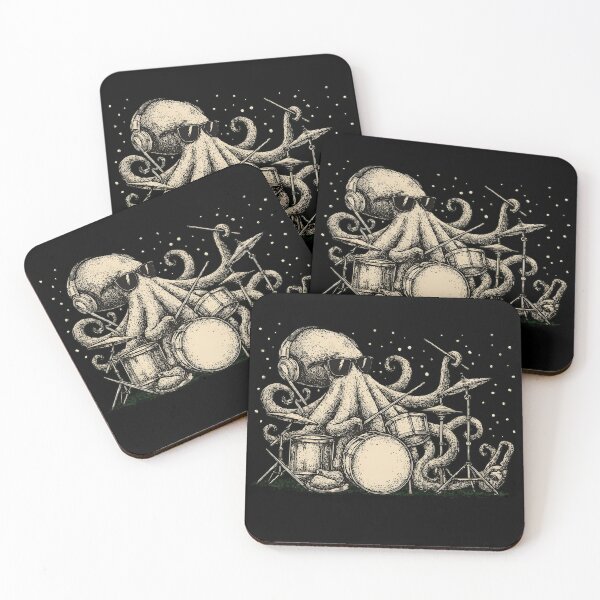 Item preview, Rocktopus Drummer - Vintage Octopus Playing Drums Art designed and sold by haitrieuic96.