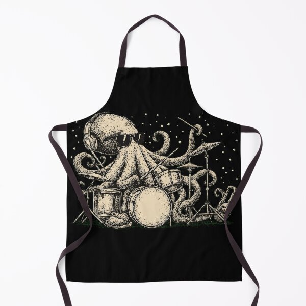 Item preview, Rocktopus Drummer - Vintage Octopus Playing Drums Art designed and sold by haitrieuic96.
