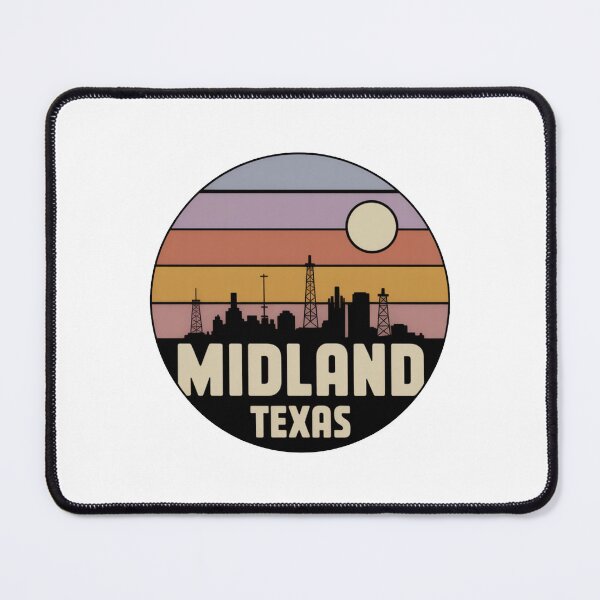 Item preview, Midland Texas: Sunset City & Oilfield Skyline designed and sold by CircinusStore.