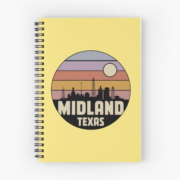 Item preview, Midland Texas: Sunset City & Oilfield Skyline designed and sold by CircinusStore.