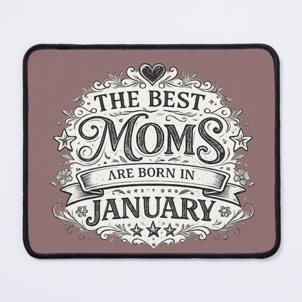 Item preview, The Best Moms Are Born In January – January Birthday Mom Gift Vintage Typography designed and sold by Szapeee.