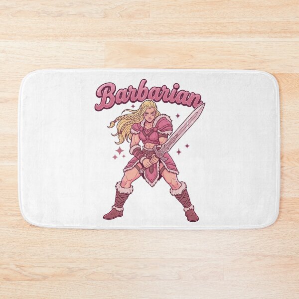 Item preview, Barbarian Pink Warrior – Cute Strong Female Fantasy RPG Warrior Aesthetic Design designed and sold by aiqdelicia.