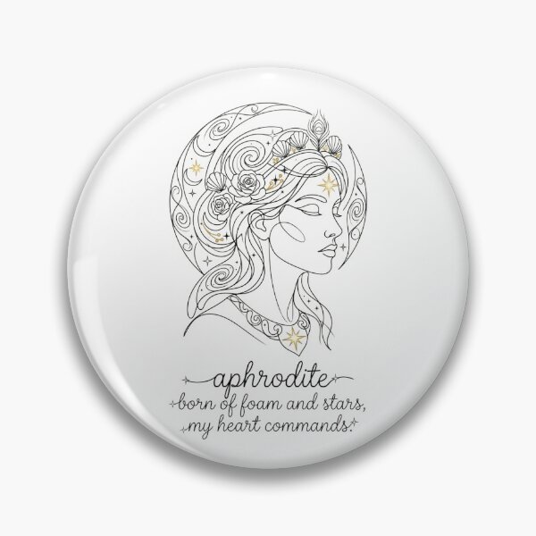 Item preview, Aphrodite Love Goddess Minimalist One-Line Art with Quote & Name designed and sold by Siriusvibes.