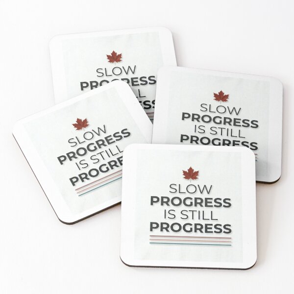Item preview, Slow Progress Is Still Progress – Minimal Motivational Quote Design designed and sold by RushVibeWear.