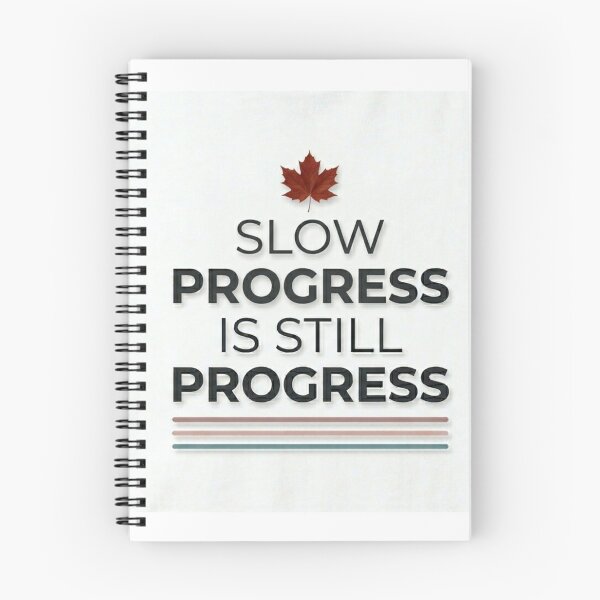 Item preview, Slow Progress Is Still Progress – Minimal Motivational Quote Design designed and sold by RushVibeWear.