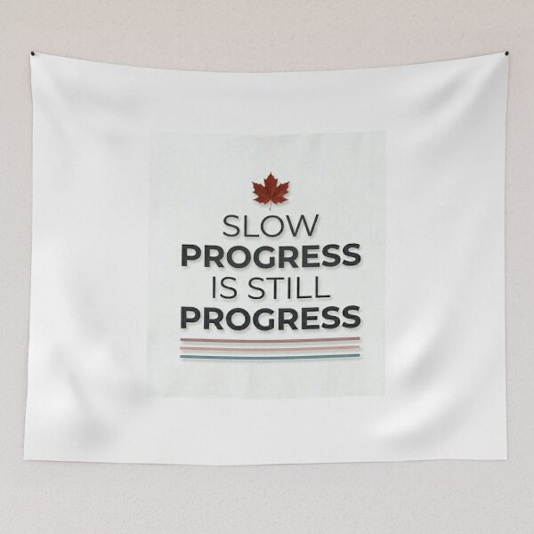 Item preview, Slow Progress Is Still Progress – Minimal Motivational Quote Design designed and sold by RushVibeWear.