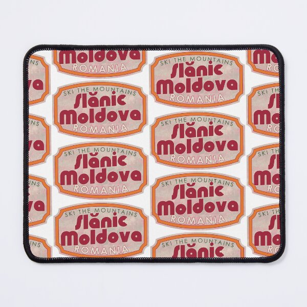 Item preview, Slănic-Moldova, Romania, Ski, textured skiing badge designed and sold by Wanderful-roads.