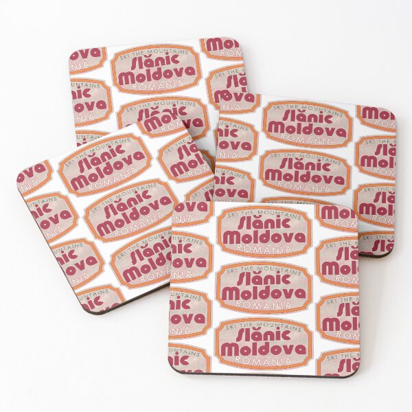 Item preview, Slănic-Moldova, Romania, Ski, textured skiing badge designed and sold by Wanderful-roads.