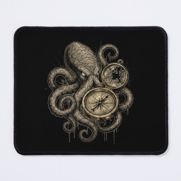 Item preview, Weathered Kraken Compass Authority-Detached Graphic designed and sold by FiveBlessings.