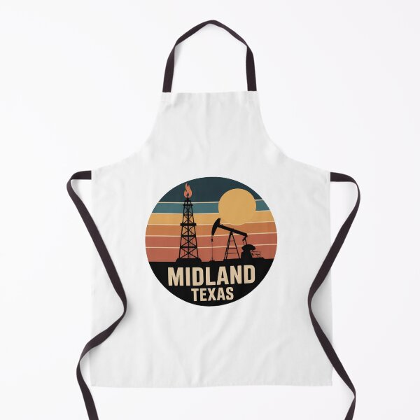 Item preview, Midland Texas: Retro Sunset Oil Derrick & Pumpjack designed and sold by CircinusStore.