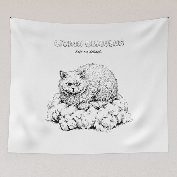 Item preview, The Cloud Puff - Selkirk Rex Cat designed and sold by bapupa.