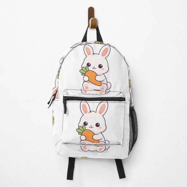 Item preview, Minimal Cute Bunny Holding Carrot Flat Vector Design designed and sold by Sadia Jannat.