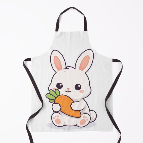 Item preview, Minimal Cute Bunny Holding Carrot Flat Vector Design designed and sold by Sadia Jannat.