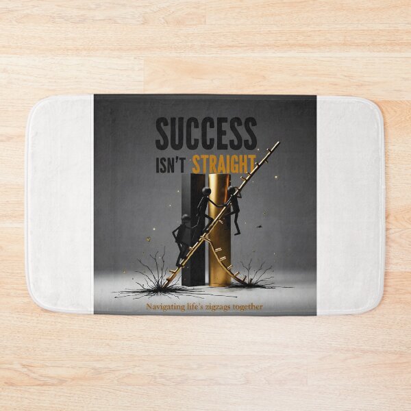 Item preview, Success Isn’t Straight — Navigate Life’s Zigzag Together | Climbers, Ladder & Transformation designed and sold by Creative-RE.