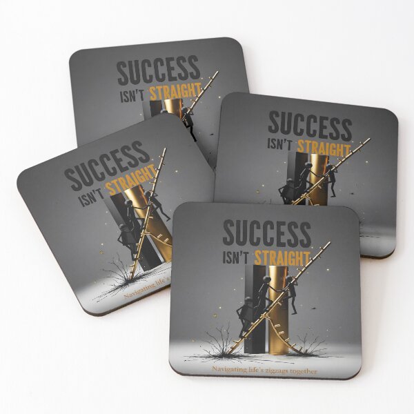 Item preview, Success Isn’t Straight — Navigate Life’s Zigzag Together | Climbers, Ladder & Transformation designed and sold by Creative-RE.